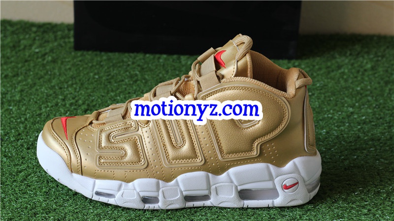 Supreme x Nike Air More Uptempo Gold